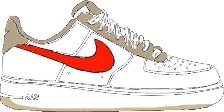 Air Force 1 sucio antes de limpieza con WOW K PAP'S