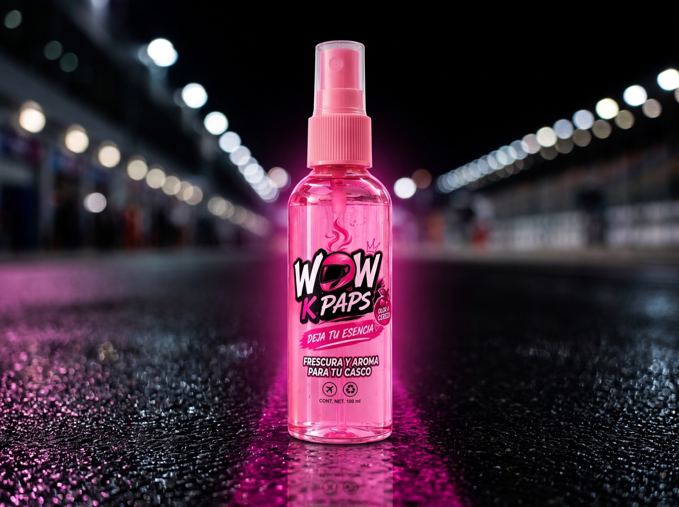 WOW K PAPS cereza en la calle de noche